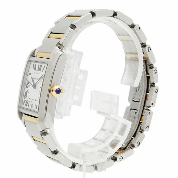 Cartier Tank Française LM W51005Q4 Silver Dial Watch for Men and Women - Picture 2 of 11